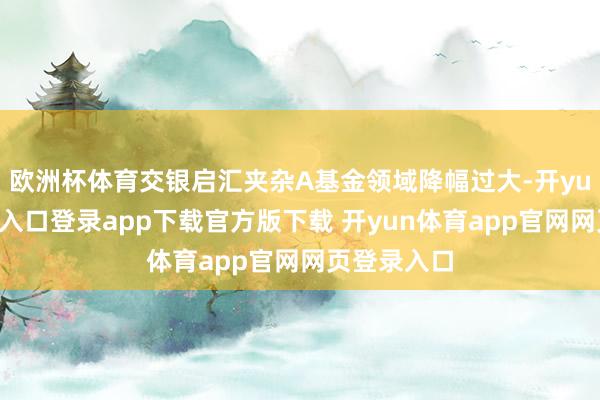 欧洲杯体育交银启汇夹杂A基金领域降幅过大-开yun体育官网入口登录app下载官方版下载 开yun体育app官网网页登录入口