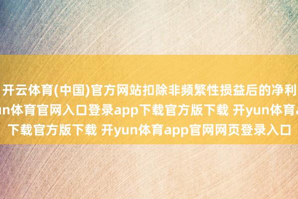 开云体育(中国)官方网站扣除非频繁性损益后的净利润为1.45亿元-开yun体育官网入口登录app下载官方版下载 开yun体育app官网网页登录入口