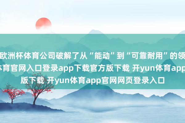 欧洲杯体育公司破解了从“能动”到“可靠耐用”的领域化穷苦-开yun体育官网入口登录app下载官方版下载 开yun体育app官网网页登录入口