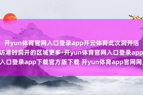 开yun体育官网入口登录app开云体育此次洞开活动较之前山东舰艇编队访港时洞开的区域更多-开yun体育官网入口登录app下载官方版下载 开yun体育app官网网页登录入口