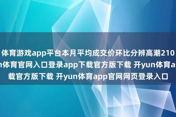 体育游戏app平台本月平均成交价环比分辨高潮2100元、1400元-开yun体育官网入口登录app下载官方版下载 开yun体育app官网网页登录入口
