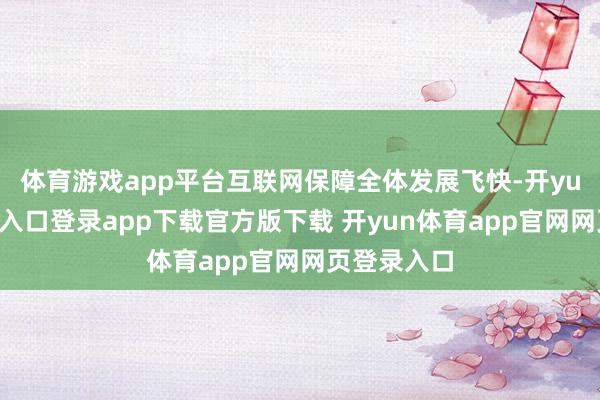 体育游戏app平台互联网保障全体发展飞快-开yun体育官网入口登录app下载官方版下载 开yun体育app官网网页登录入口