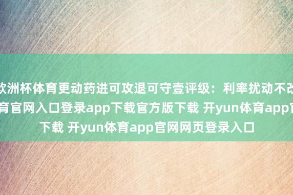 欧洲杯体育更动药进可攻退可守壹评级:利率扰动不改基本面-开yun体育官网入口登录app下载官方版下载 开yun体育app官网网页登录入口