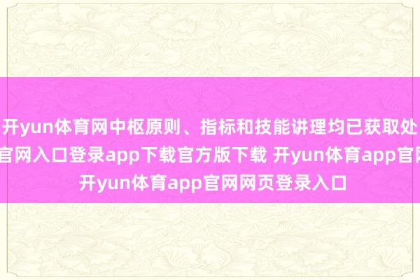 开yun体育网中枢原则、指标和技能讲理均已获取处分-开yun体育官网入口登录app下载官方版下载 开yun体育app官网网页登录入口