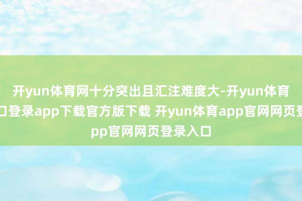 开yun体育网十分突出且汇注难度大-开yun体育官网入口登录app下载官方版下载 开yun体育app官网网页登录入口