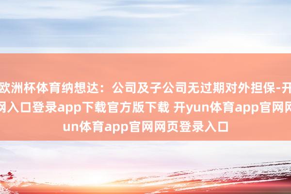 欧洲杯体育纳想达:公司及子公司无过期对外担保-开yun体育官网入口登录app下载官方版下载 开yun体育app官网网页登录入口