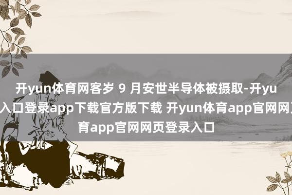 开yun体育网客岁 9 月安世半导体被摄取-开yun体育官网入口登录app下载官方版下载 开yun体育app官网网页登录入口
